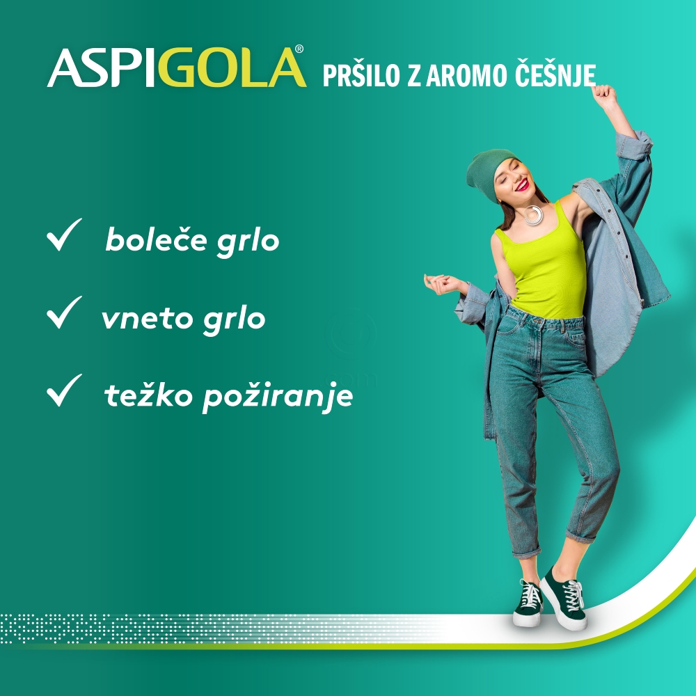 Aspigola 8,75 mg/odmerek, oralno pršilo - raztopina (15 ml)