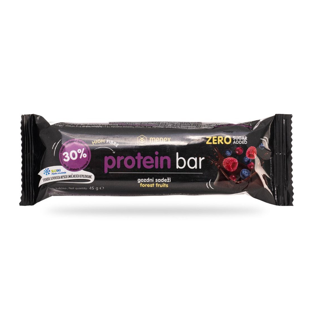 Medex Protein Bar, proteinska ploščica - gozdni sadeži (45 g)