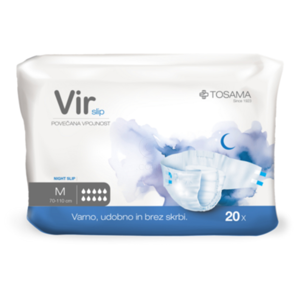 Vir Slip Night, nočne hlačne predloge - M (20 predlog)