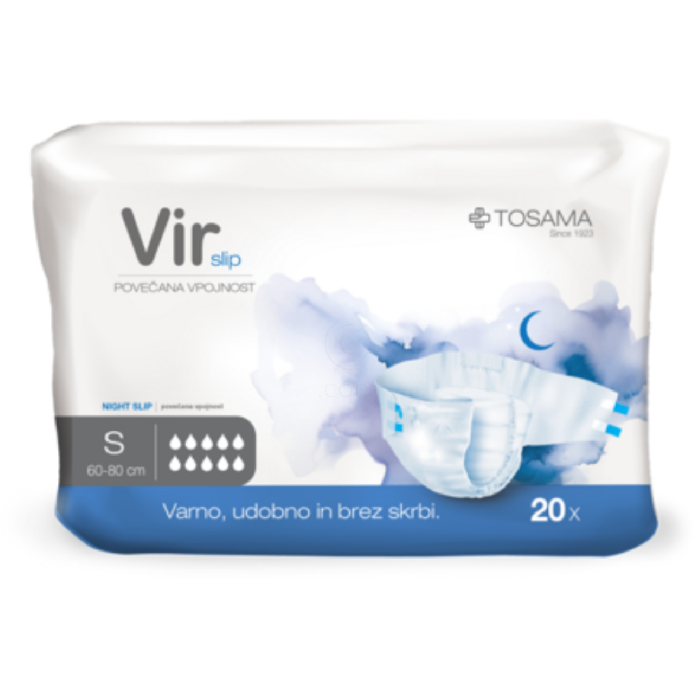 Vir Slip Night, nočne hlačne predloge - S (20 predlog)