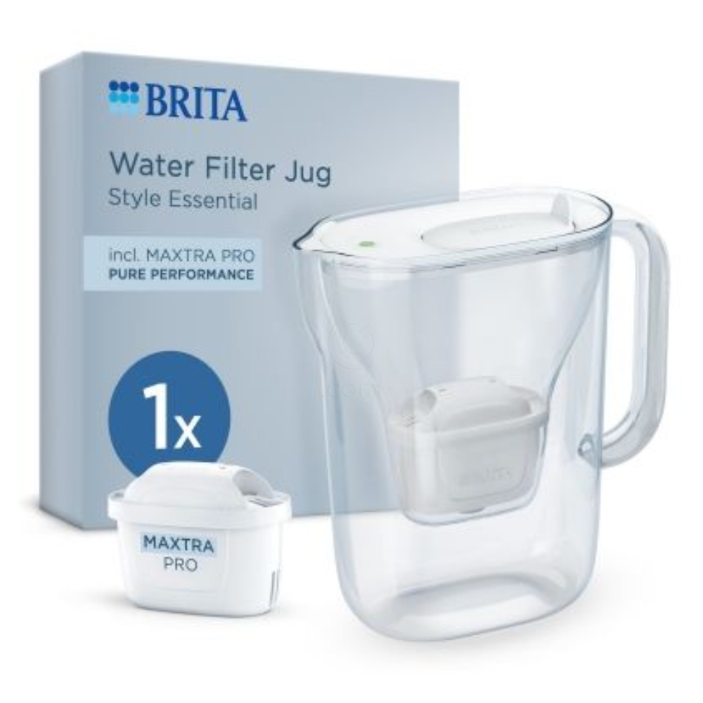 Brita Style Cool LED, vrč za filtriranje vode - mat bela (2,4 l)