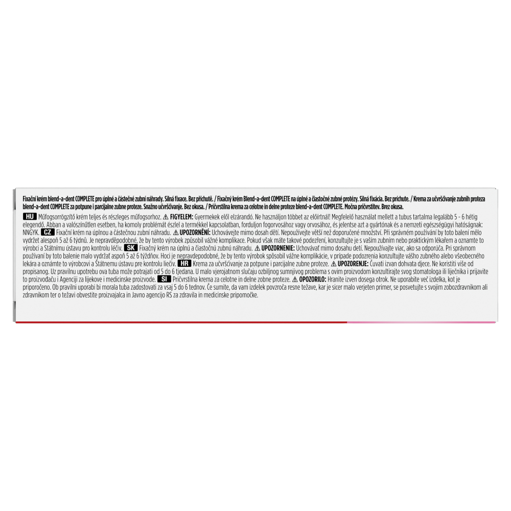 Blend-a-dent, pričvrstilna krema za zobne proteze - nevtral (47 ml)