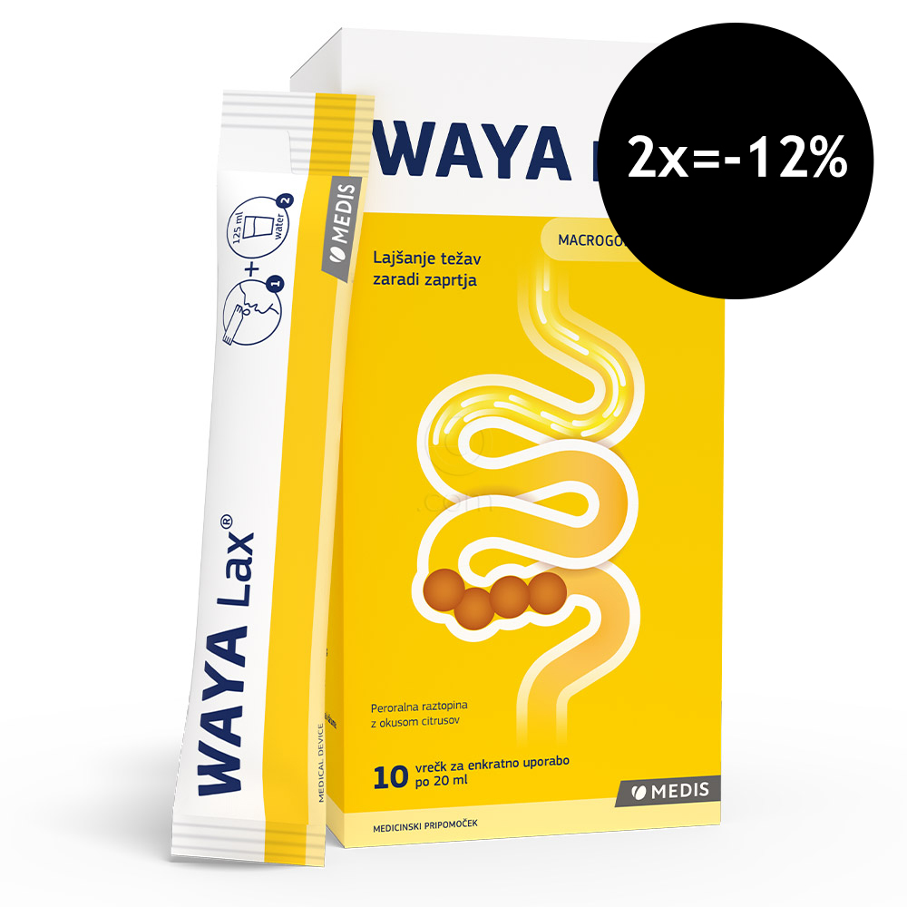 Waya Lax, peroralna raztopina - vrečke (10 x 20 ml)