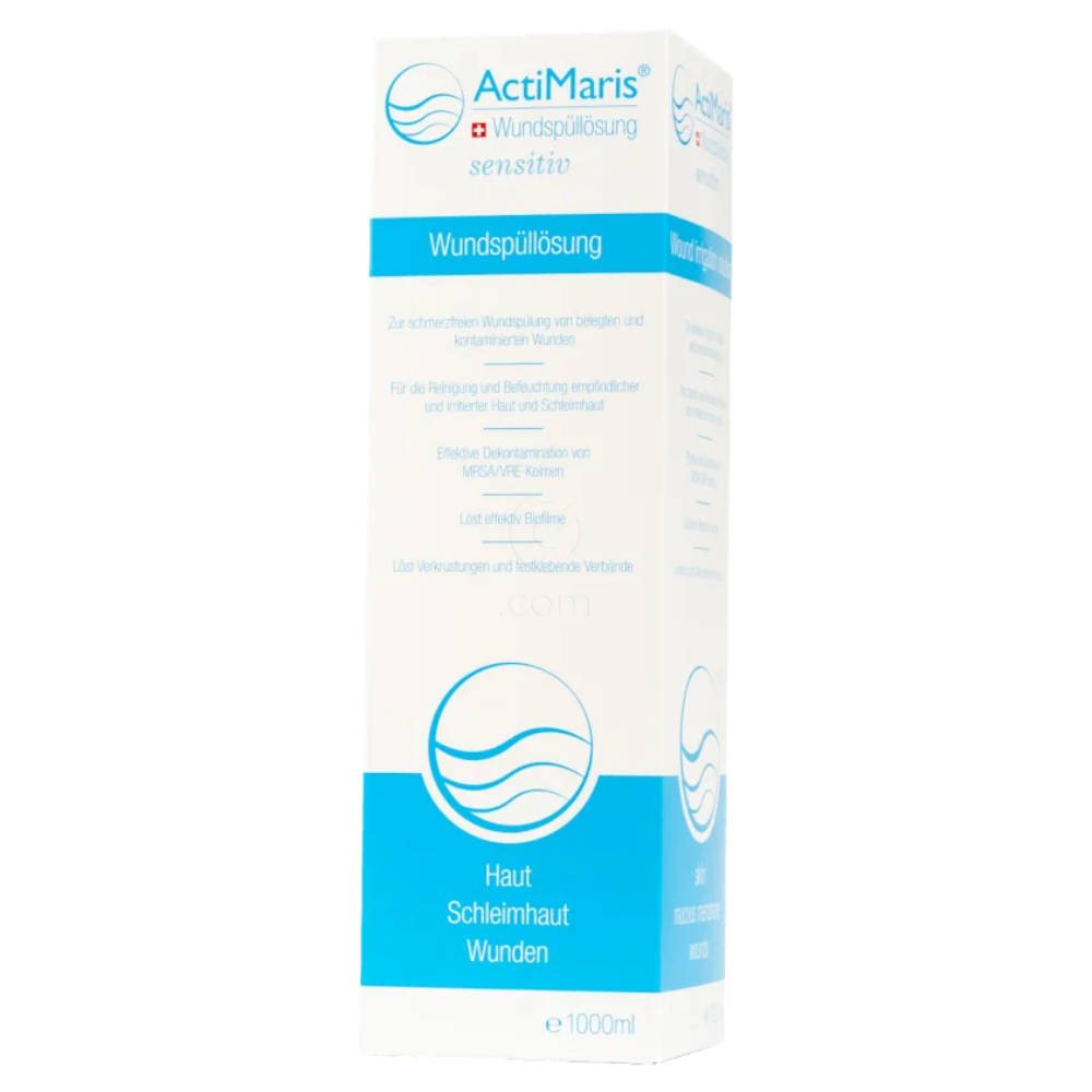 ActiMaris Sensitiv, raztopina za izpiranje ran (1000 ml)