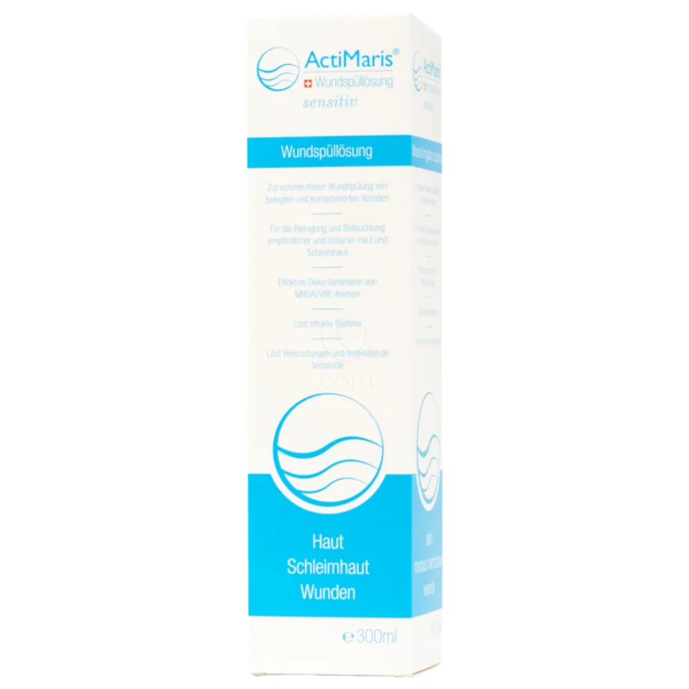 ActiMaris Sensitiv, raztopina za izpiranje ran (300 ml)