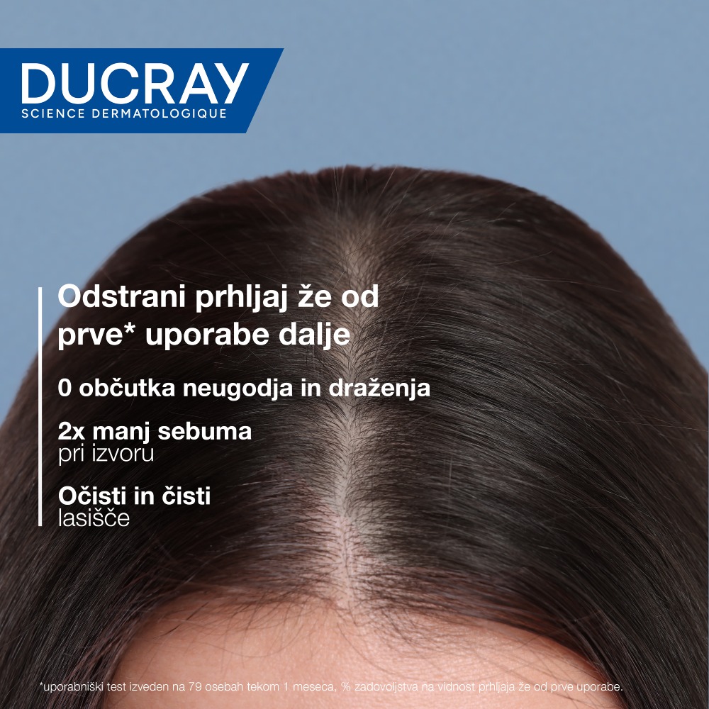 Ducray Kelual Squanorm, regulirajoči tretma šampon proti mastnemu prhljaju (200 ml)