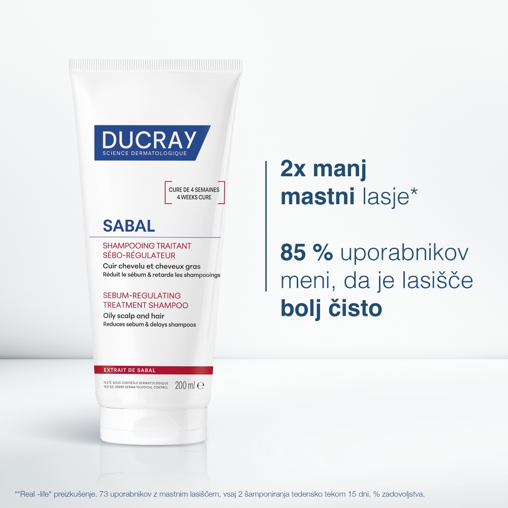 Ducray Sabal, seboregulirajoči tretma šampon (200 ml)