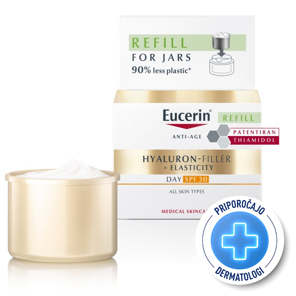 Eucerin Hyaluron-Filler + Elasticity, refill dnevna krema - ZF30 (50 ml)