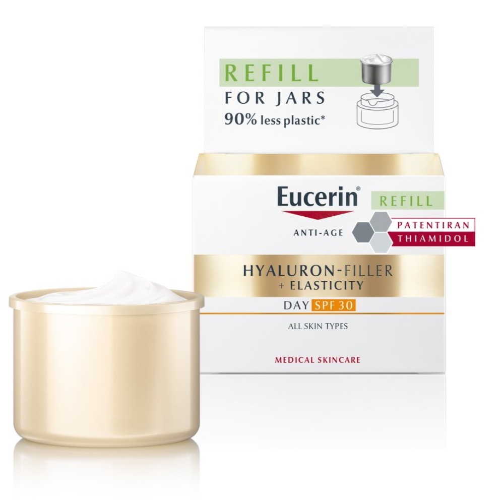  Eucerin Hyaluron-Filler + Elasticity, refill dnevna krema - ZF30 (50 ml)
