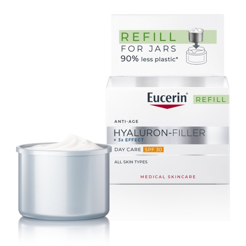 Eucerin Hyaluron-Filler, refill dnevna krema za vse tipe kože - ZF 30 (50 ml) 