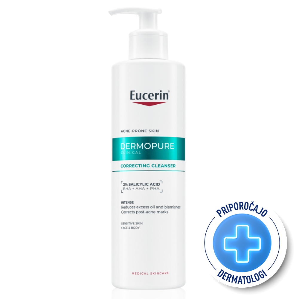 Eucerin DermoPure Clinical, obnovitveni čistilni gel (400 ml)