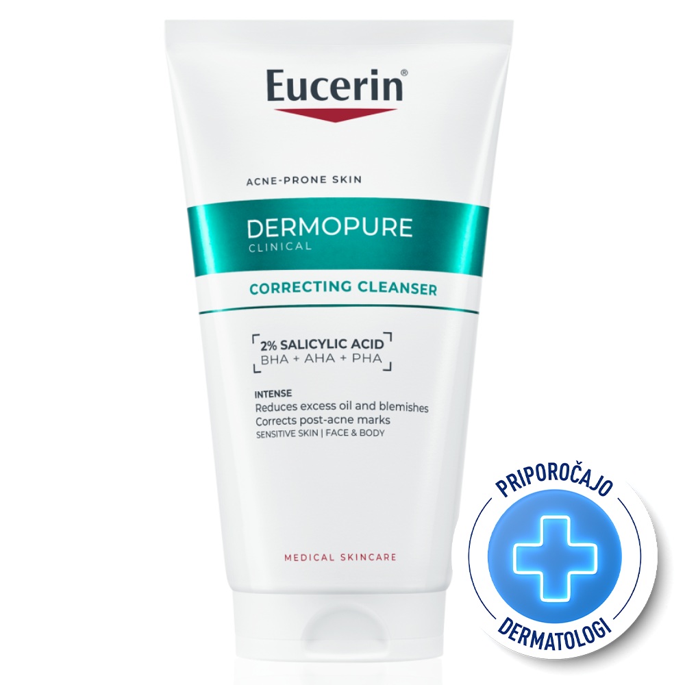 Eucerin DermoPure Clinical, obnovitveni čistilni gel (150 ml)