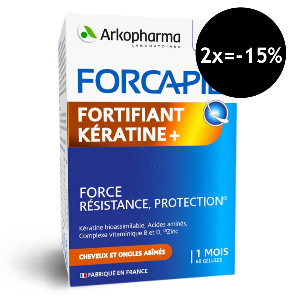 Forcapil Keratine+ Arkopharma, kapsule (60 kapsul)