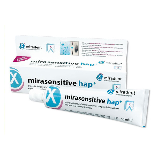 Mirasensitive hap+, intenzivna nega za občutljive zobe (50 ml)