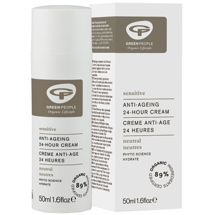 Green People, nežna dnevno nočna vlažilna krema brez dodanih dišav za obraz (50 ml)