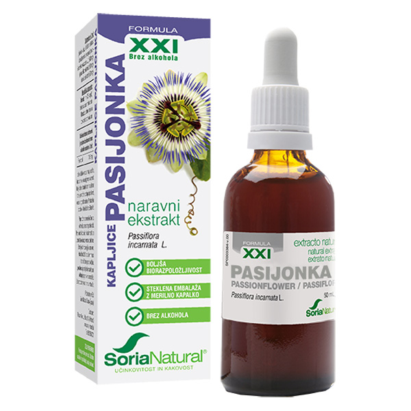 Soria Natural Pasijonka XXI, brezalkoholne kapljice (50 ml)
