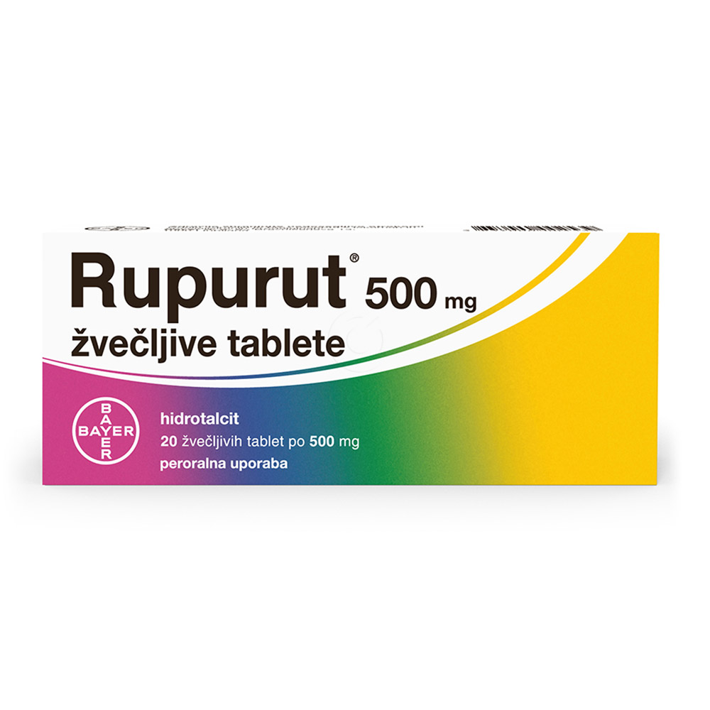 Rupurut 500 mg, žvečljive tablete (20 žvečljivih tablet)