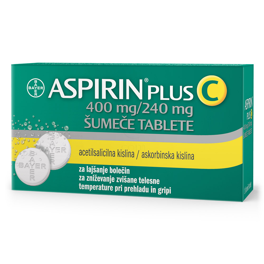 Aspirin plus C 400 mg/240 mg, 10 šumečih tablet