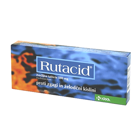 Rutacid 500 mg Krka, žvečljive tablete (20 žvečljivih tablet)