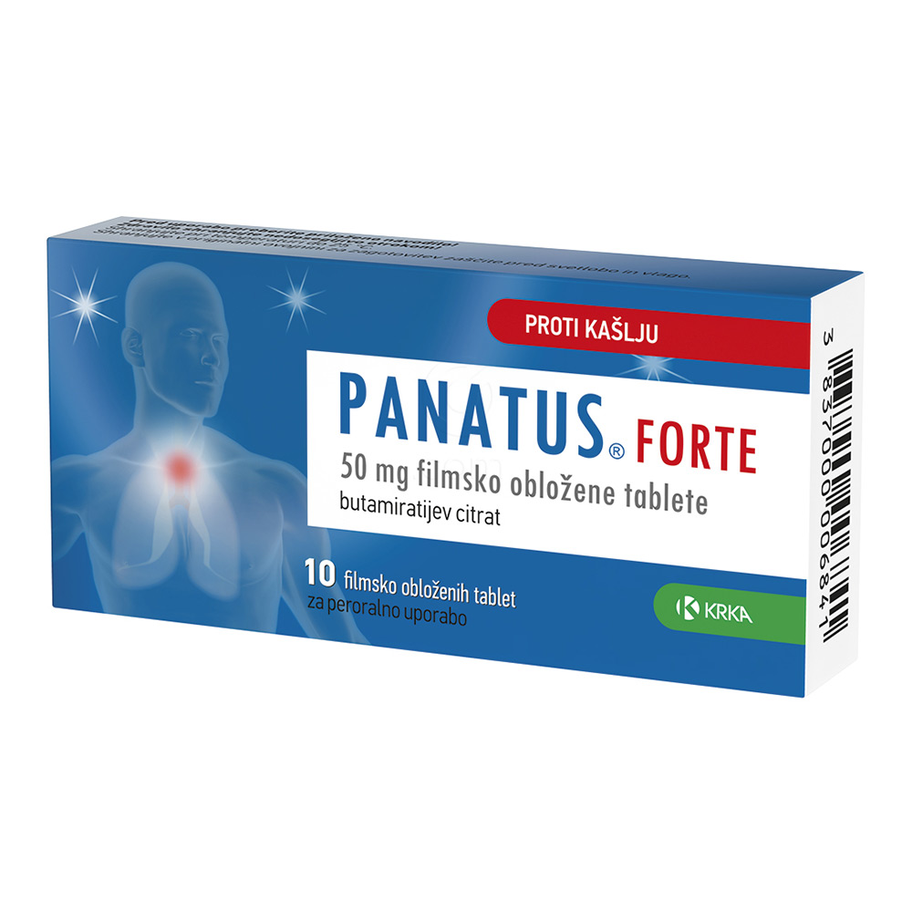 Panatus forte 50 mg Krka, filmsko obložene tablete (10 tablet)