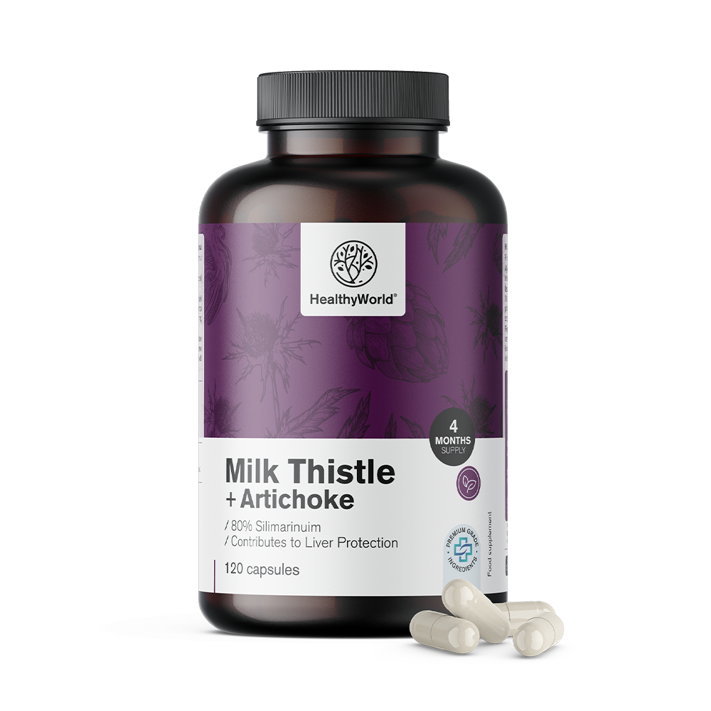 HealthyWorld Pegasti badelj + artičoka, kapsule (120 kapsul)