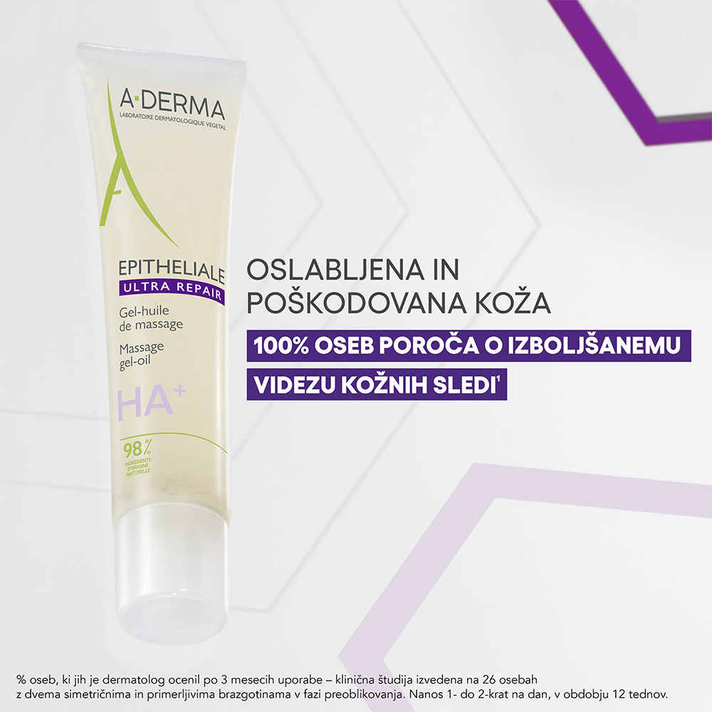 A-Derma Epitheliale Ultra Repair Massage, masažni oljni gel (40 ml)