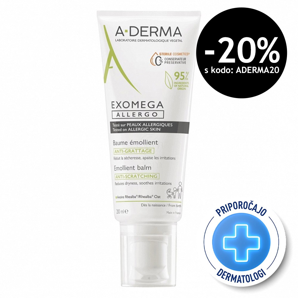 A-Derma Exomega Allergo, emolientni balzam (200 ml)