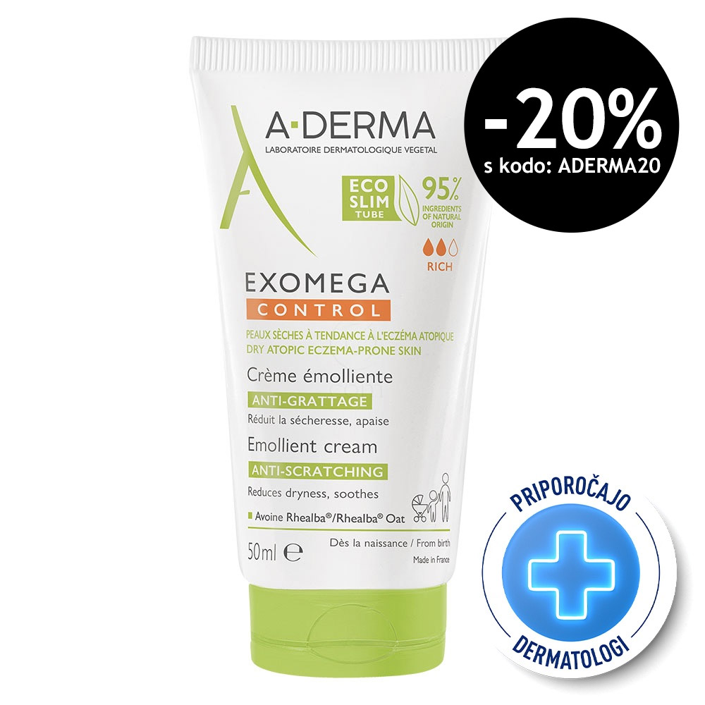 A-Derma Exomega Control, emolientna krema (50 ml)