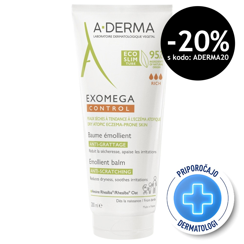 A-Derma Exomega Control, emolientni balzam (200 ml)