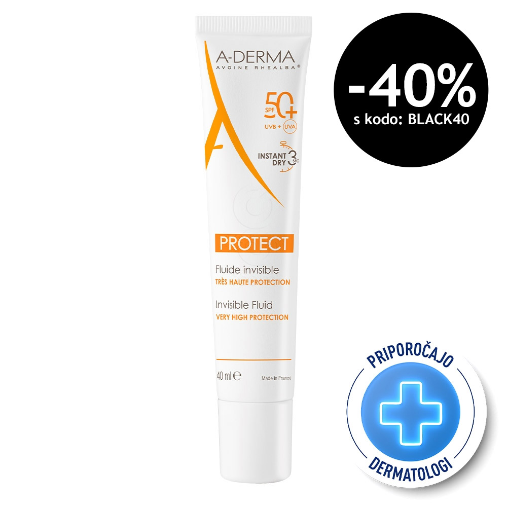 A-Derma Protect, nevidni fluid ZF50+ (40 ml)