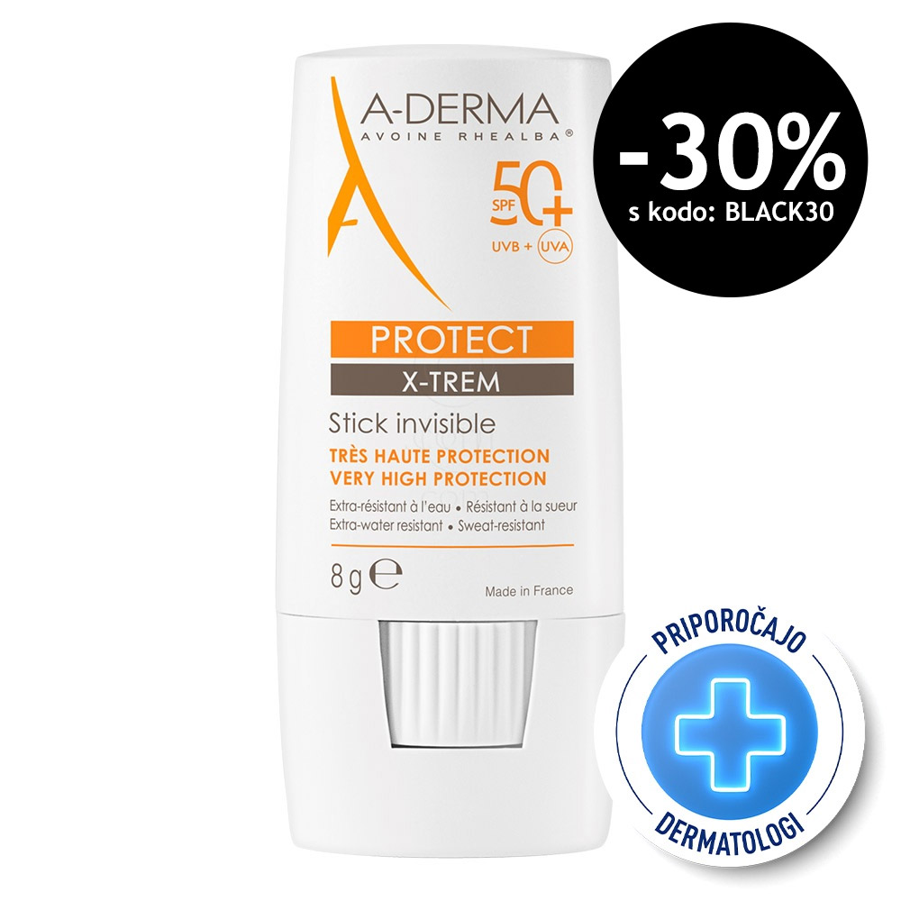 A-Derma Protect X-Trem, nevidni stik - ZF50+ (8 g)
