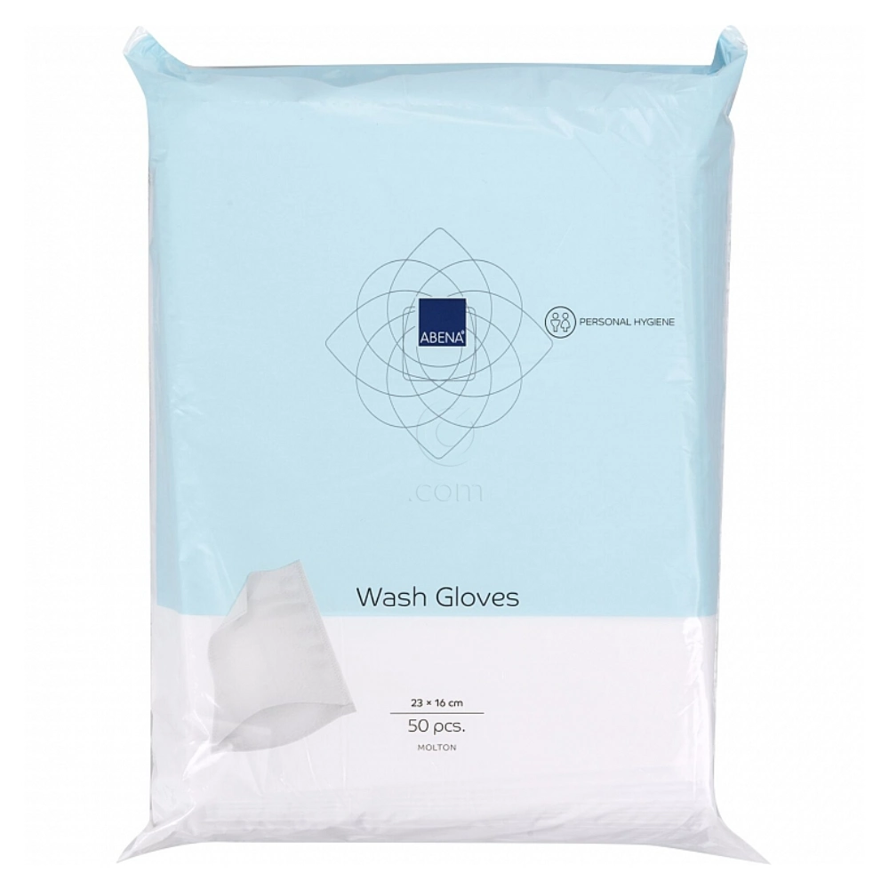 Abena Molton, rokavice za umivanje za enkratno uporabo 23 x 16 cm (50 rokavic)