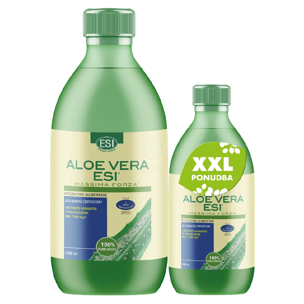 Aloe vera sok maksimalna moč - paket (1000 + 500 ml)