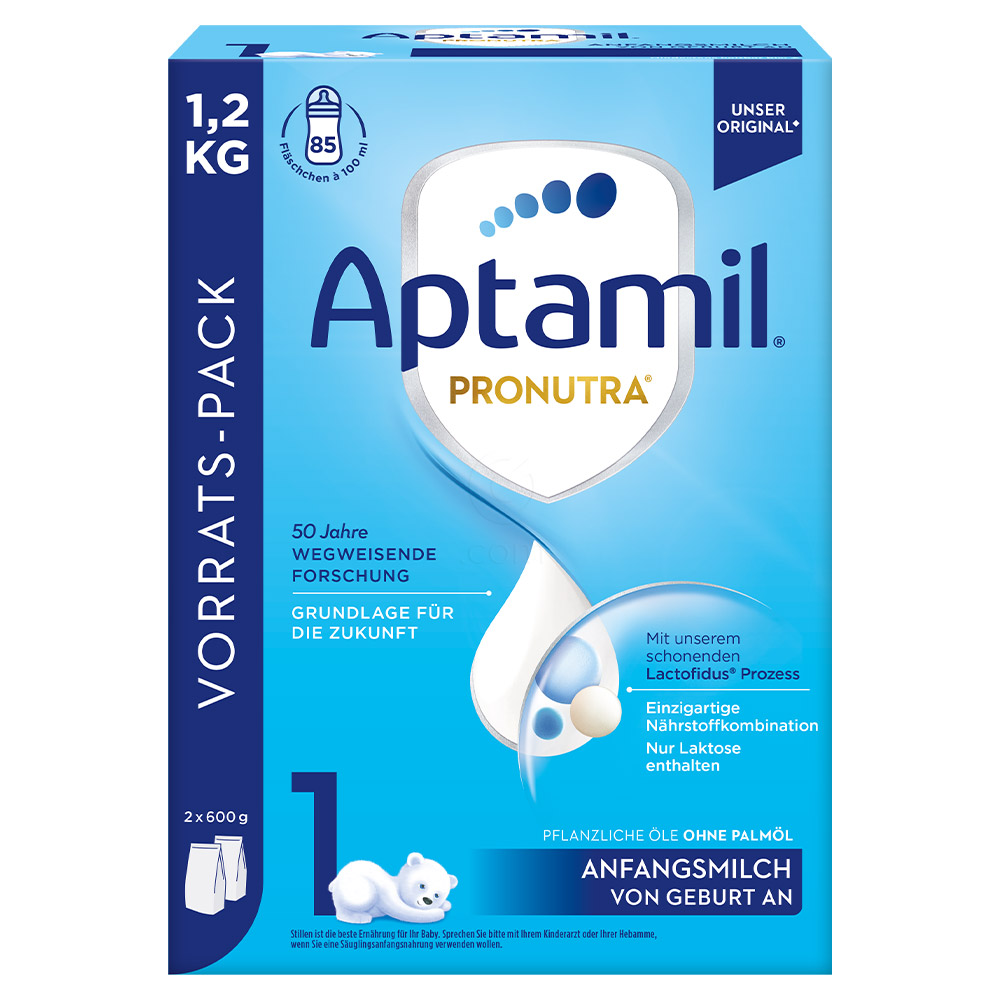 Aptamil 1 Pronutra, začetno mleko za dojenčke od rojstva naprej (1,2 kg)