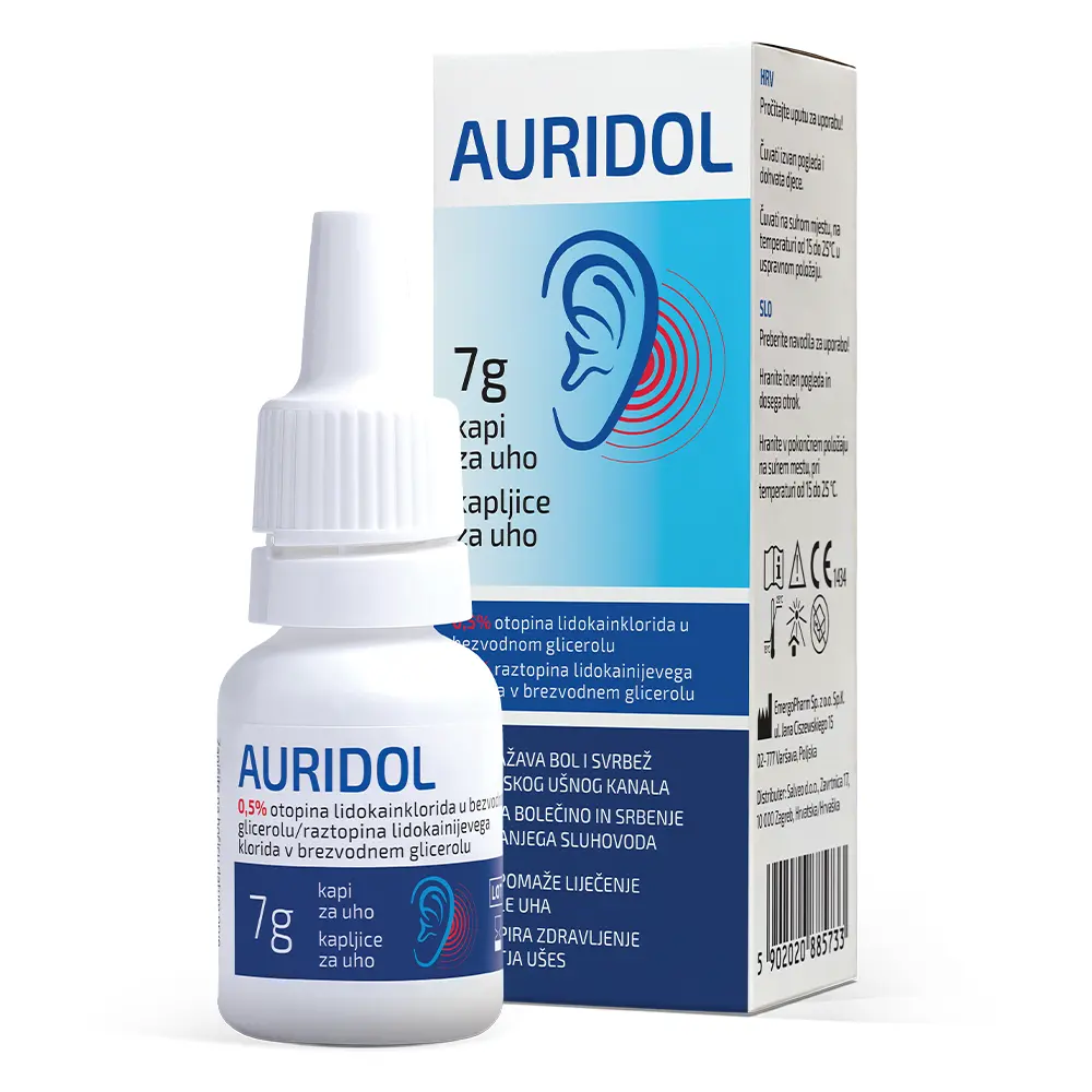 Auridol, kapljice za uho (7 g)