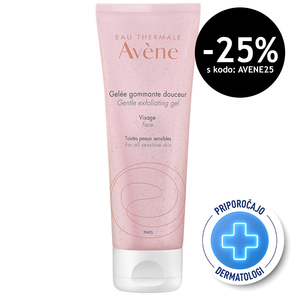 Avene, blagi gel za eksfoliacijo v tubi (75 ml)
