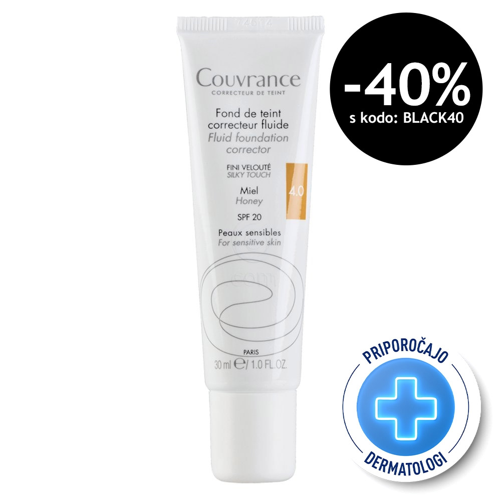 Avene Couvrance  tekoči puder - 04 miel (30 g)