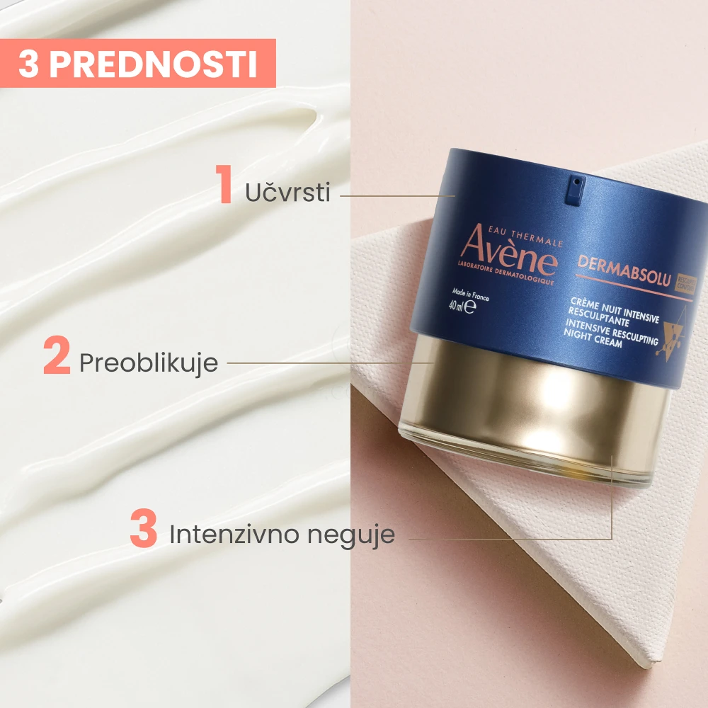 Avene Dermabsolu, intenzivna nočna krema za preoblikovanje  (40 ml)