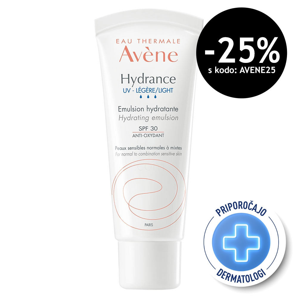 Avene Hydrance Legere UV, lahka vlažilna krema - ZF30 (40 ml)