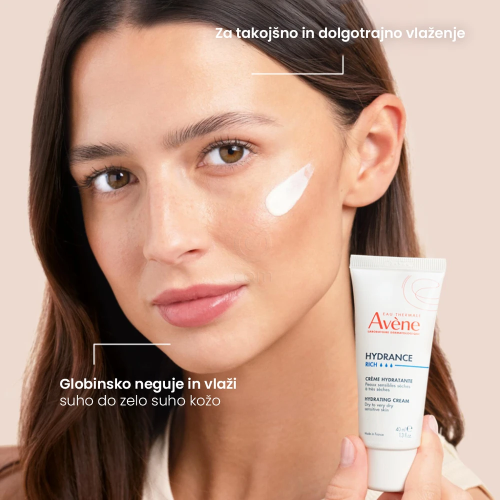Avene Hydrance Riche, bogata vlažilna krema - tuba (40 ml)