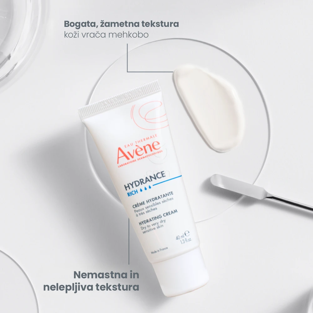Avene Hydrance Riche, bogata vlažilna krema - tuba (40 ml)