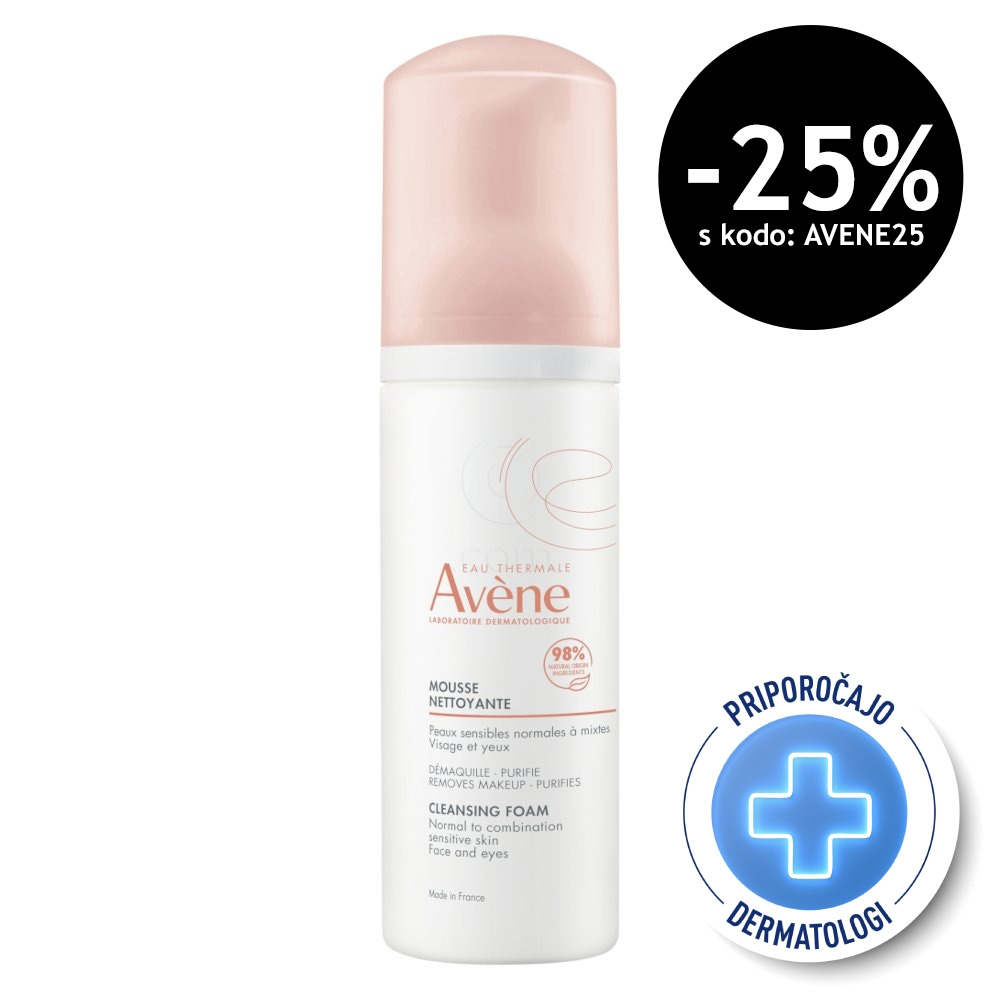 Avene pena za čiščenje kože (150 ml)