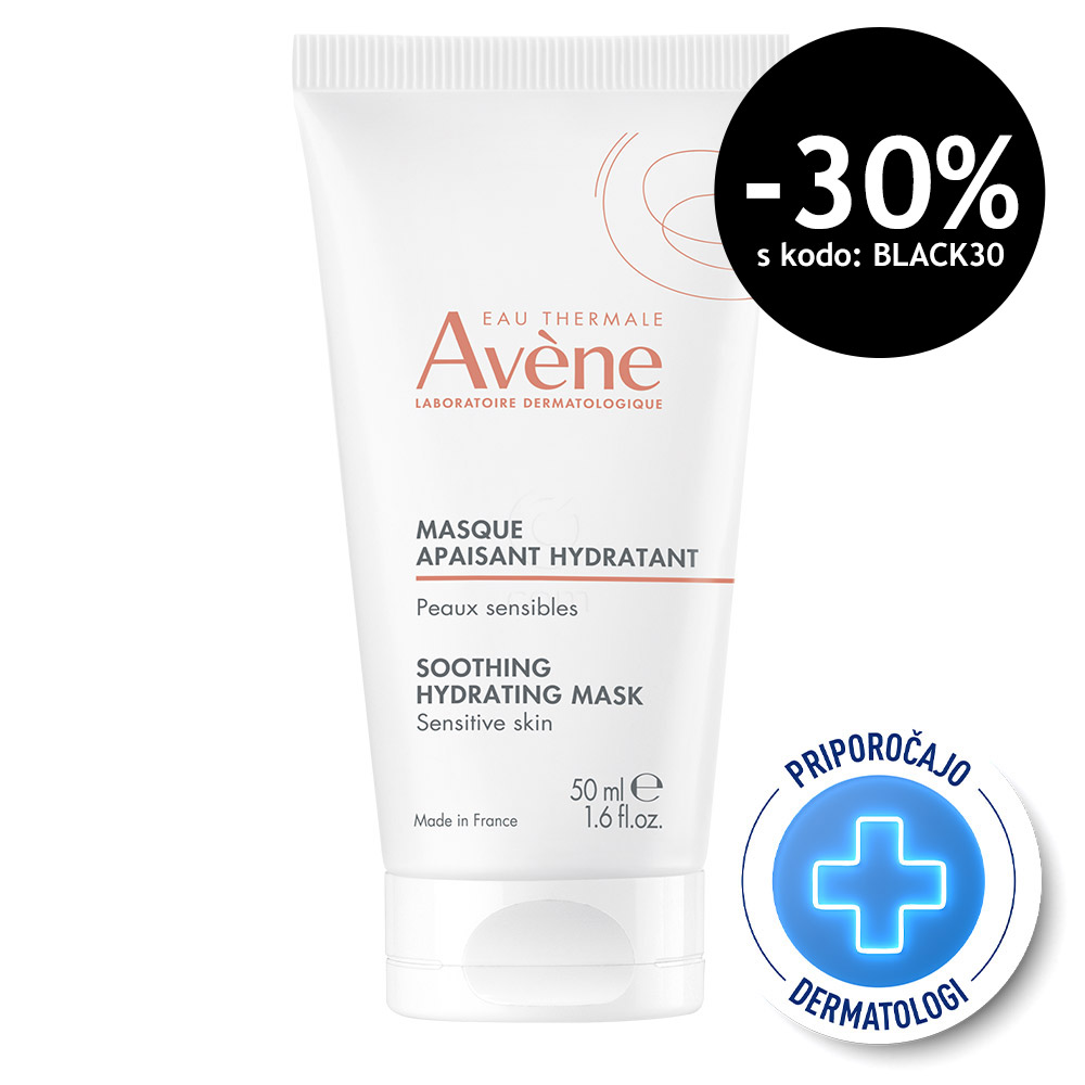 Avene, pomirjujoča maska za vlaženje kože (50 ml)