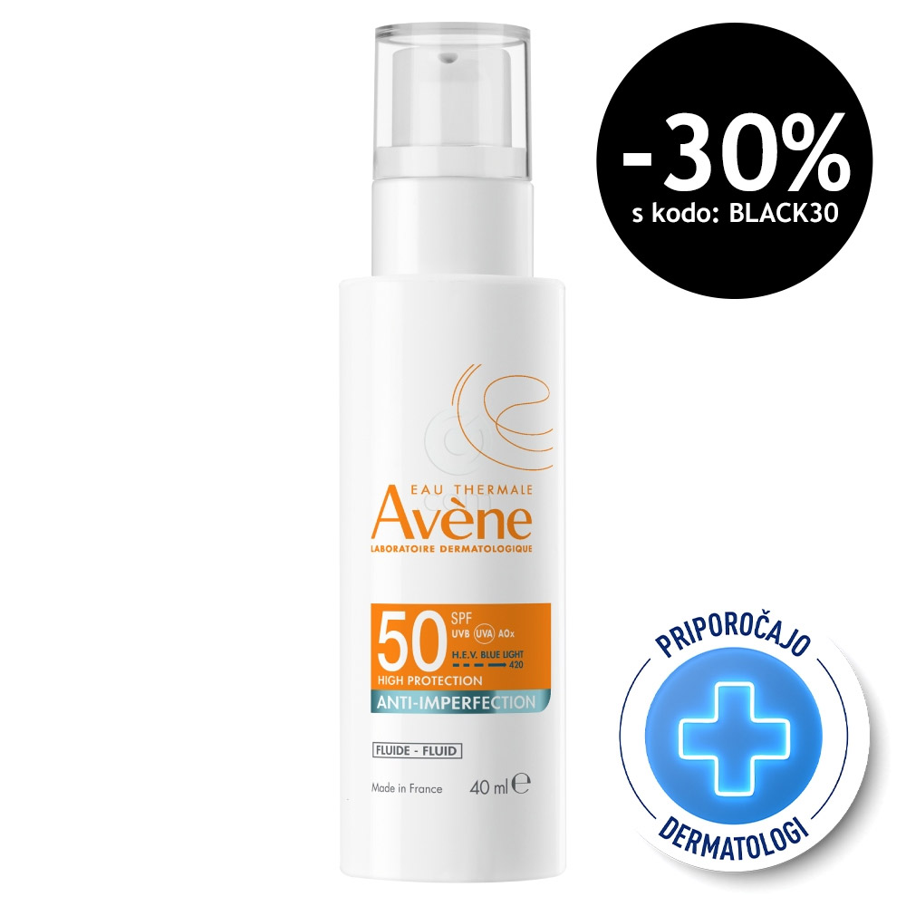 Avene Sun Anti-Perfection, fluid za zaščito obraza pred soncem - ZF50 (40 ml)