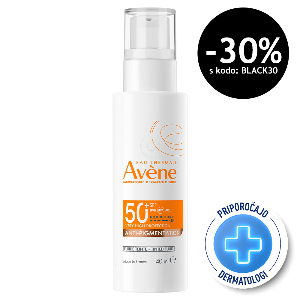 Avene Sun Anti-Pigmentation, obarvani fluid za zaščito pred soncem - ZF50+ (40 ml)