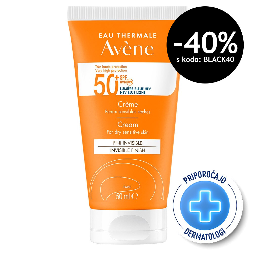 Avene Sun, krema za zelo visoko zaščito - ZF50+ (50 ml)