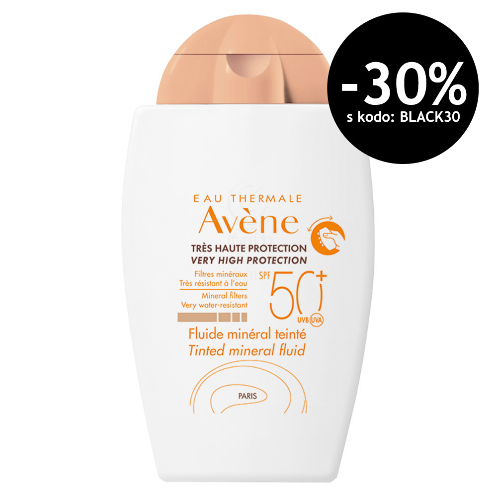 Avene Sun, obarvani mineralni fluid - ZF 50+ (40 ml)