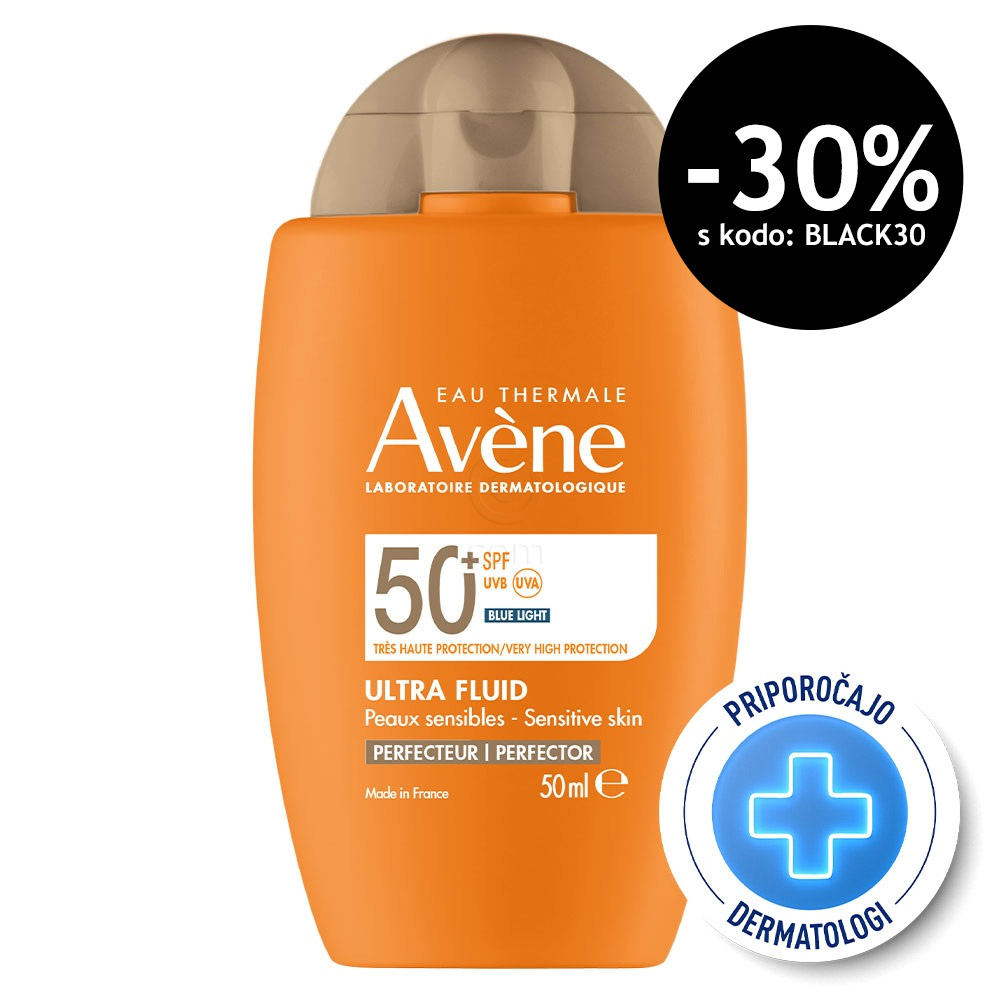 Avene Sun, obarvani ultra fluid za zaščito pred soncem za obraz - ZF 50 + (50 ml)