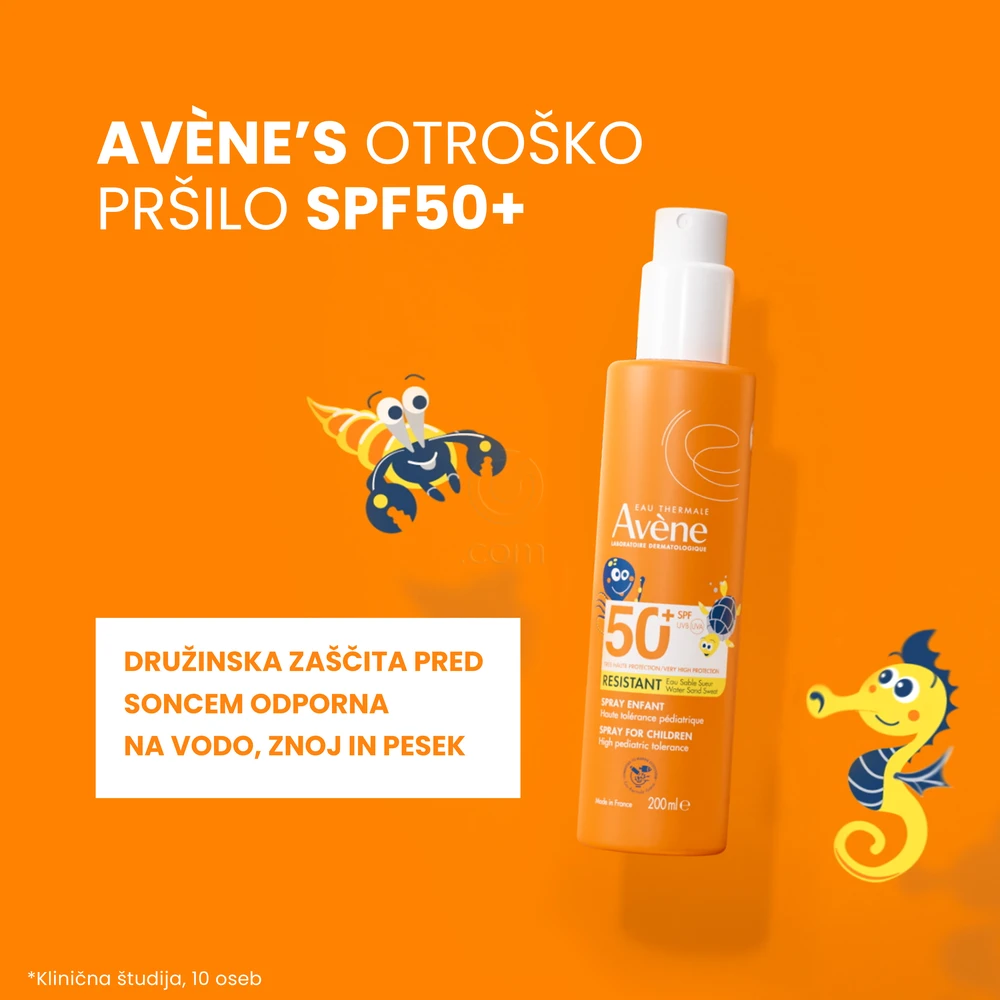 Avene Sun, zelo visoka zaščita pred soncem za otroke - ZF50+ (200 ml)