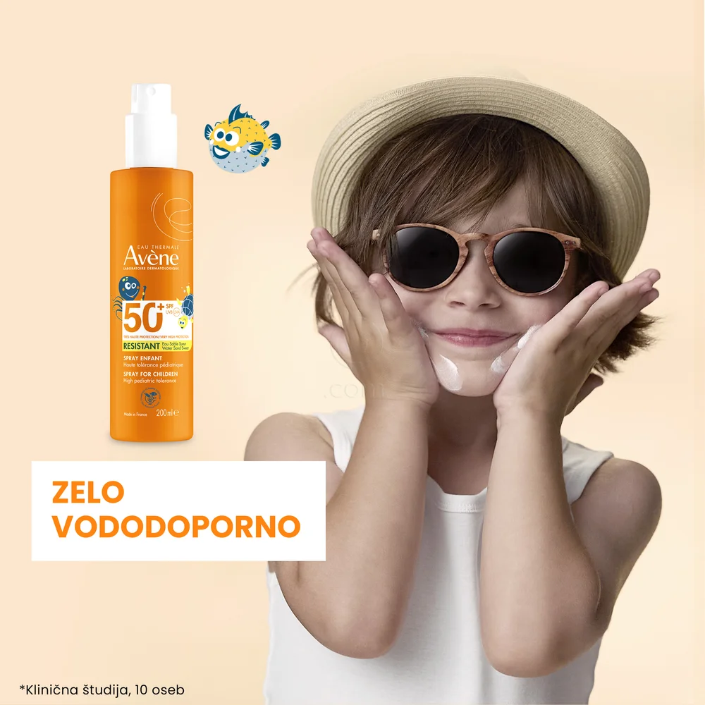 Avene Sun, zelo visoka zaščita pred soncem za otroke - ZF50+ (200 ml)